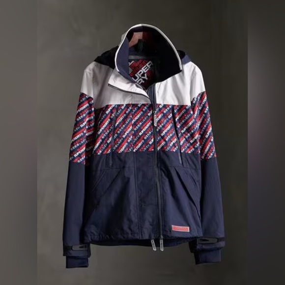 NWT - Superdry Men’s Tech Logo Print Wind Attacker Jacket - Size XXL - Picture 2 of 16